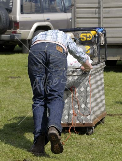 Who is the donkey pushing the cart????  or is it just an ass